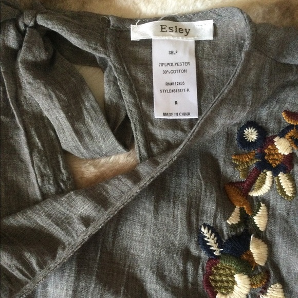 🆕 Anthropologie Peasant Boho Blouse 🦚🌼🤎🍃🍂🦋 - Picture 6 of 6